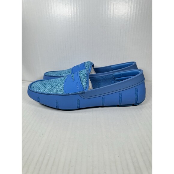 SWIMS Printed Penny Loafers Sail Blue Shoes Men’s Size 12 Slip In BRAND NEW - Picture 3 of 8